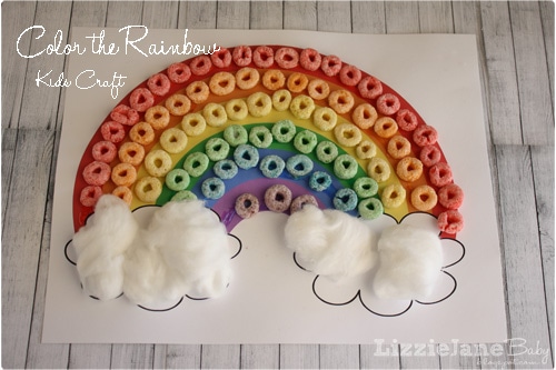 get the printable and instructions for this color the rainbow kid craft at lizoncall.com