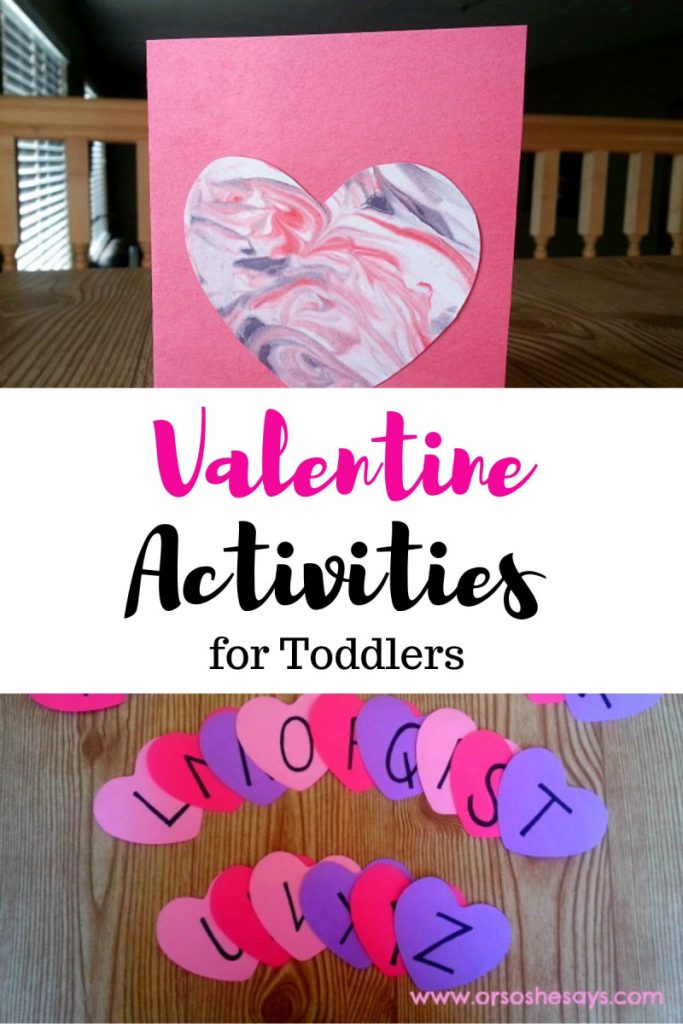 Valentine Activities for Preschoolers - 5 Fabulous Ideas! www.orsoshesays.com #valentinesday #valentineactivities #toddlers