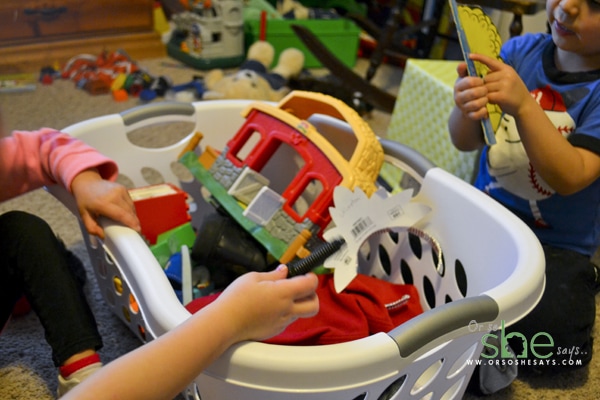 tricks-to-cleanup--with-children-laundry-basket