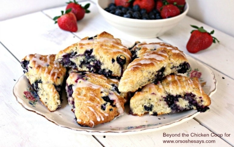 Blueberry Lemon Scones - a delicious idea for breakfast or brunch!