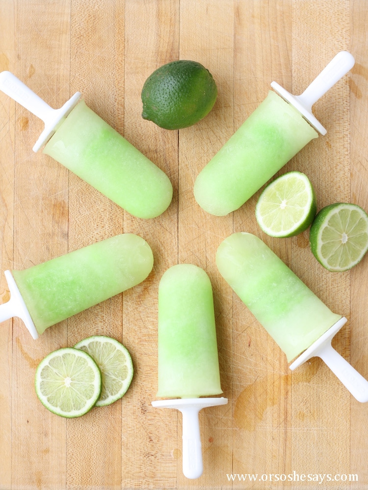 Help ring in spring with these lime popsicles. They are sure to put a smile on your kids faces.