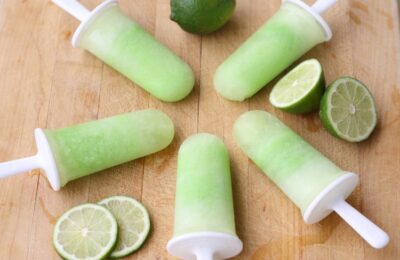 Help ring in spring with these lime popsicles. They are sure to put a smile on your kids faces.