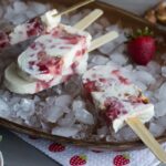 Strawberry Pretzel Popsicle