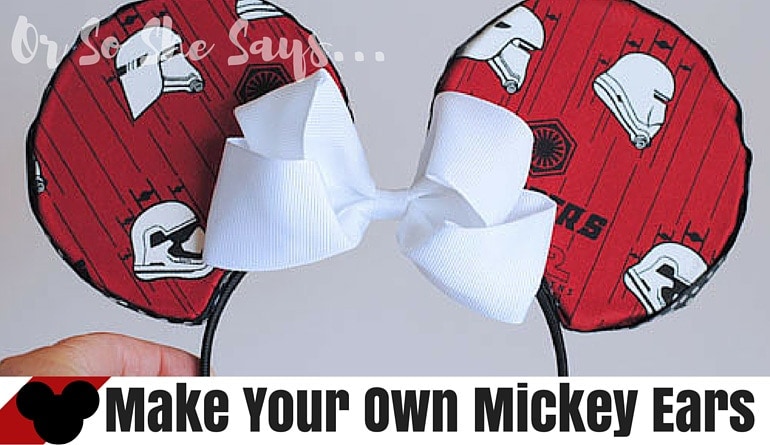 DIY Mickey Ears - Make Your Own Mickey Ears and Save Yourself a FORTUNE!