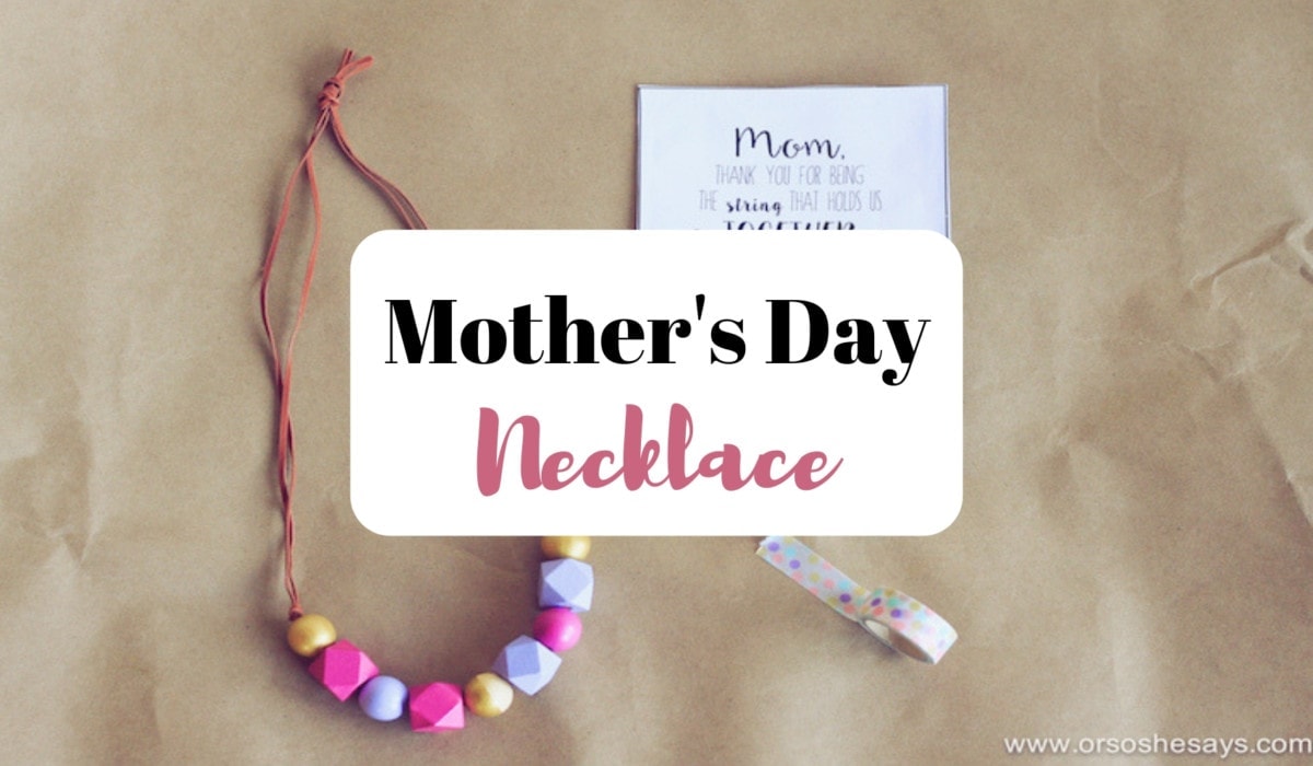 Mother's Day Necklace Cards - The Crafting Chicks