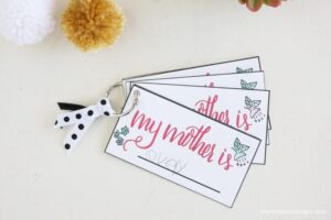 This Mother's Day printable is a simple card that reads, 