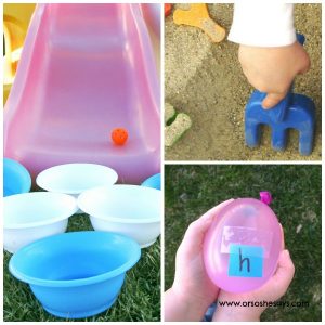 5 Creative Outdoor Games - Featuring the ABCs