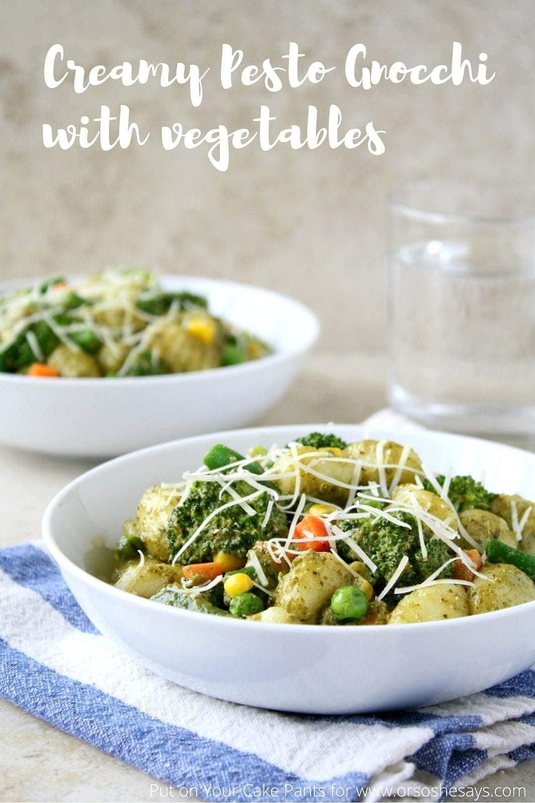 Creamy Pesto Gnocchi Recipe - A flavorful, springy dish that's perfect for this warmer weather!