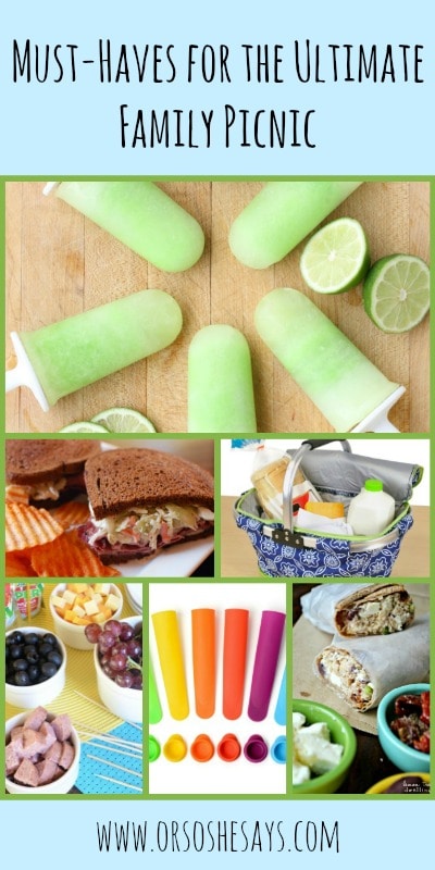Must-Haves for the Ultimate Family Picnic - Find the round up of ideas on www.orsoshesays.com.