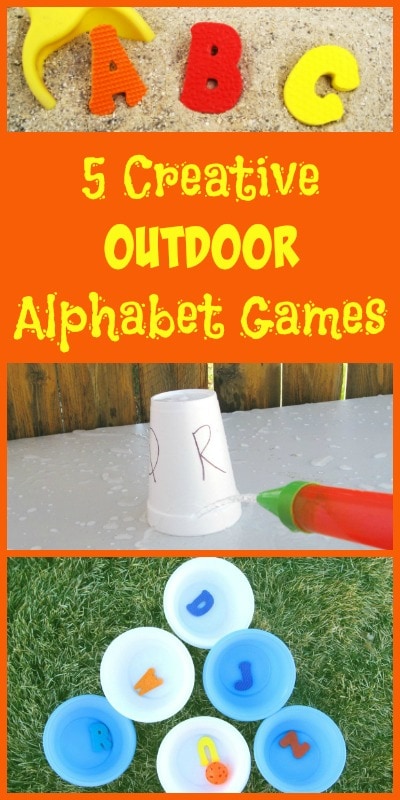 5 Creative Outdoor Games - Featuring the ABCs! 