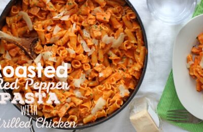 Roasted Red Pepper Pasta - With or Without Chicken