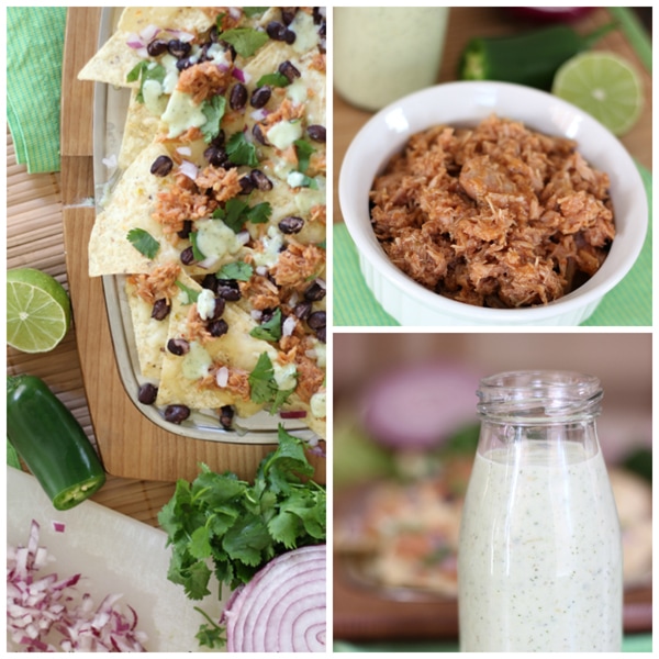 Sweet Pork Nachos baked in the oven are a fun twist on a family favorite!