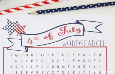 Entertain the kids at your 4th of July get together with this fun free printable 4th of July word search.