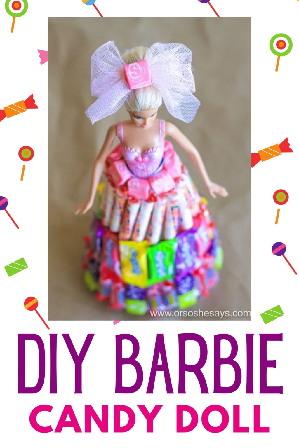 Candy Barbie Doll Dress Cool T Or Party Craft