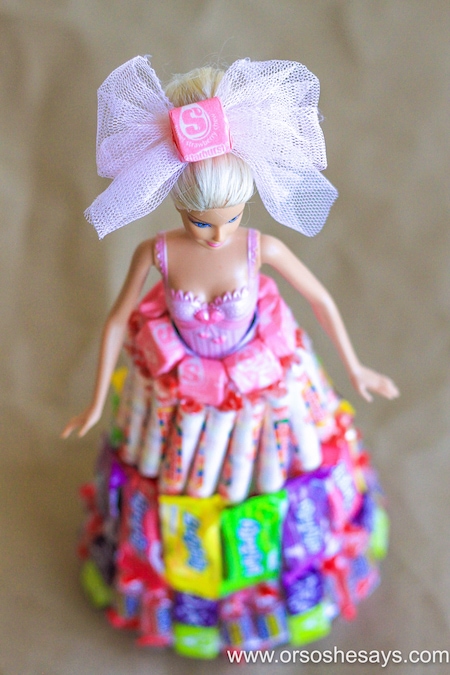 Candy Barbie Doll Dress Cool Gift or Party Craft