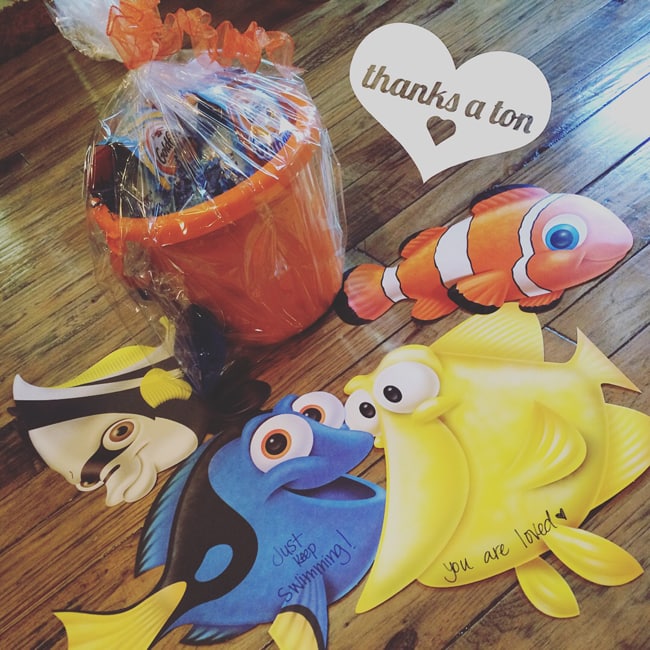 Just Keep Swimming - A Family Service Activity inspired by everyone's favorite fish! See the lesson and activity ideas on www.orsoshesays.com