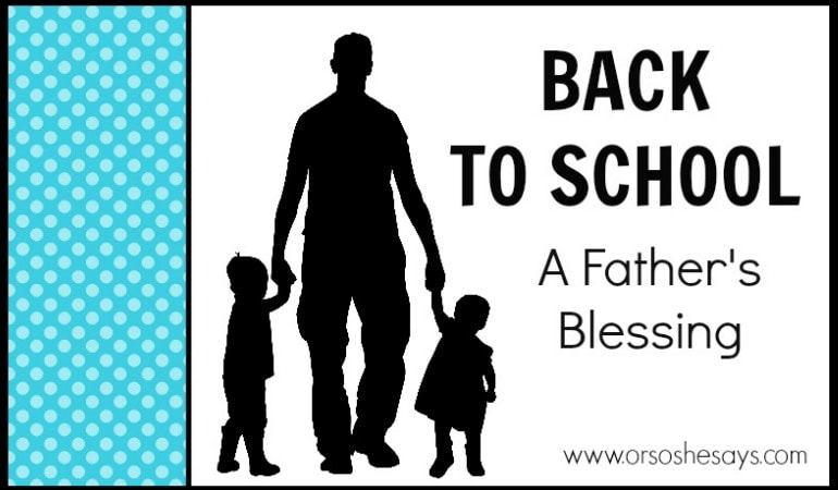 Family Night idea for back to school: A Father's Blessing - Come learn what Family Night is and how it can strengthen your family! Here's a back to school Family Night idea from Veronica! Help get everyone prepared and eager to tackle what the year ahead holds. There's a free printable, too! See all the info at www.orsoshesays.com.