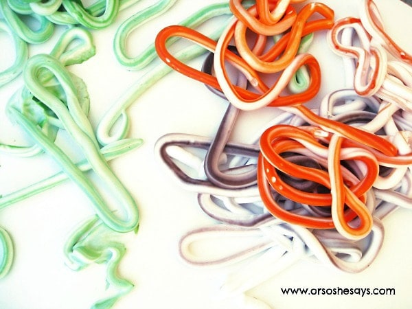 Rainbow Snakes ~ A magical way to experiment with color mixing!