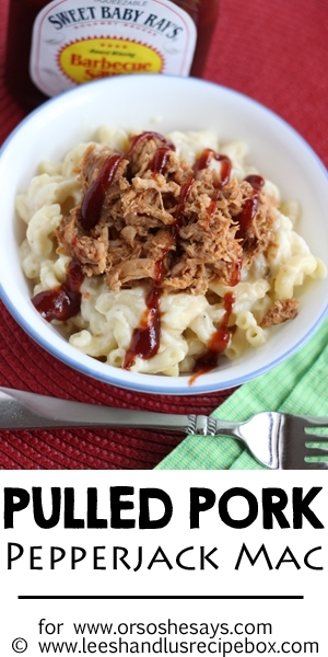 Try this Pulled Pork Pepperjack Mac and you'll never go back! It's a great combination of flavors and also a wonderful way to use leftovers. Get the recipe at www.orsoshesays.com.