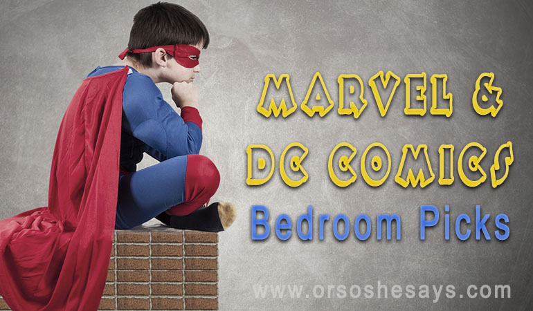 16 Marvel and DC Comics Bedroom Picks ~ So many good ones!!! 