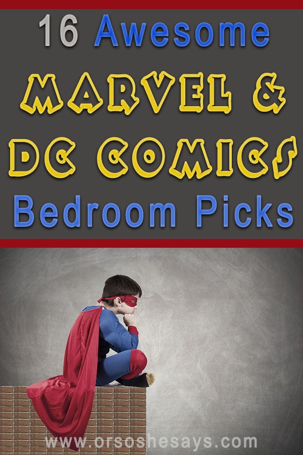 16 Marvel and DC Comics Bedroom Picks ~ So many good ones!!! 