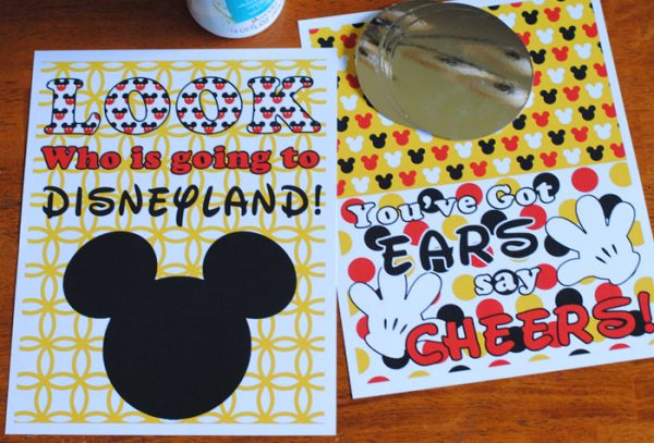 Disneyland Vacation Surprise Printables - Reveal the Big Gift in a Big Way!