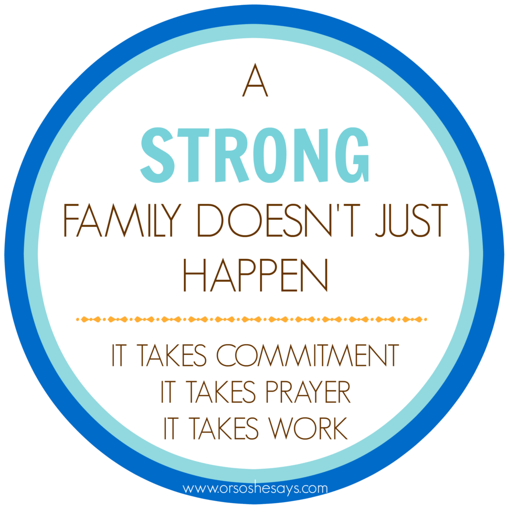 A fun and simple Family Night on how to create a strong family!