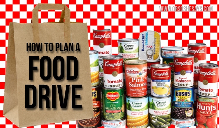It's the time of year to start thinking of giving! Today Rachel has some insight on how to plan a food drive, and it's perfect to get the whole family involved in a good cause. Read all about it at www.orsoshesays.com.