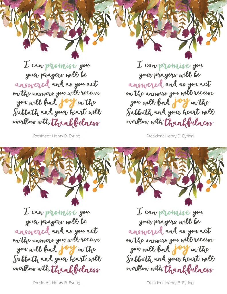 This year on 'Or so she says...' we're excited to have Jeri from the Etsy shop Picadilly Lime sharing a monthly Visiting Teaching printable that's free for your use! Today we're sharing the November 2016 Visiting Teaching message. Get it at www.orsoshesays.com.