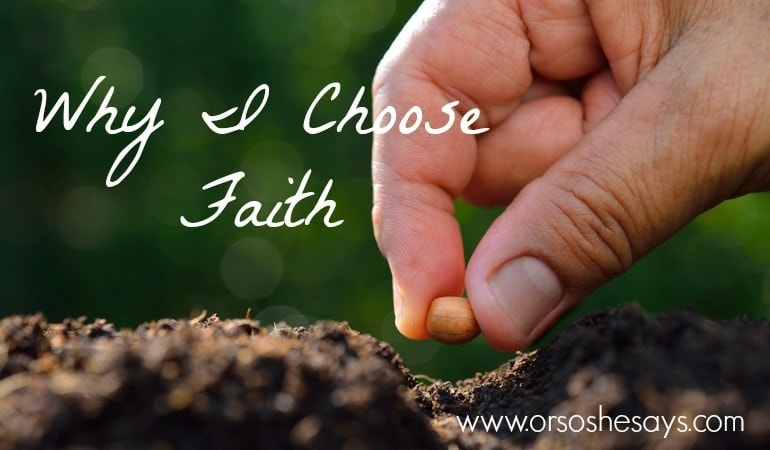 Our doubts may be real, but we can still choose faith in times of spiritual crisis. Dan shares a story today about why he chooses faith every day. Read his post 