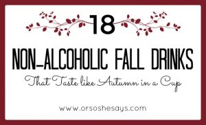 There are so many delicious flavors that come in Autumn, and these non alcoholic drinks let you taste so many of them! Check out the round up today! Mariah's got a list of 18 non alcoholic drinks that taste just like Autumn in a cup. www.orsoshesays.com