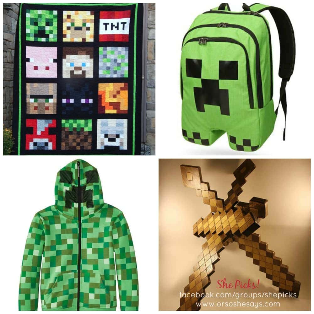 If your kids love Minecraft, you have to check out these awesome finds!! Super cool gift ideas! She Picks! www.orsoshesays.com