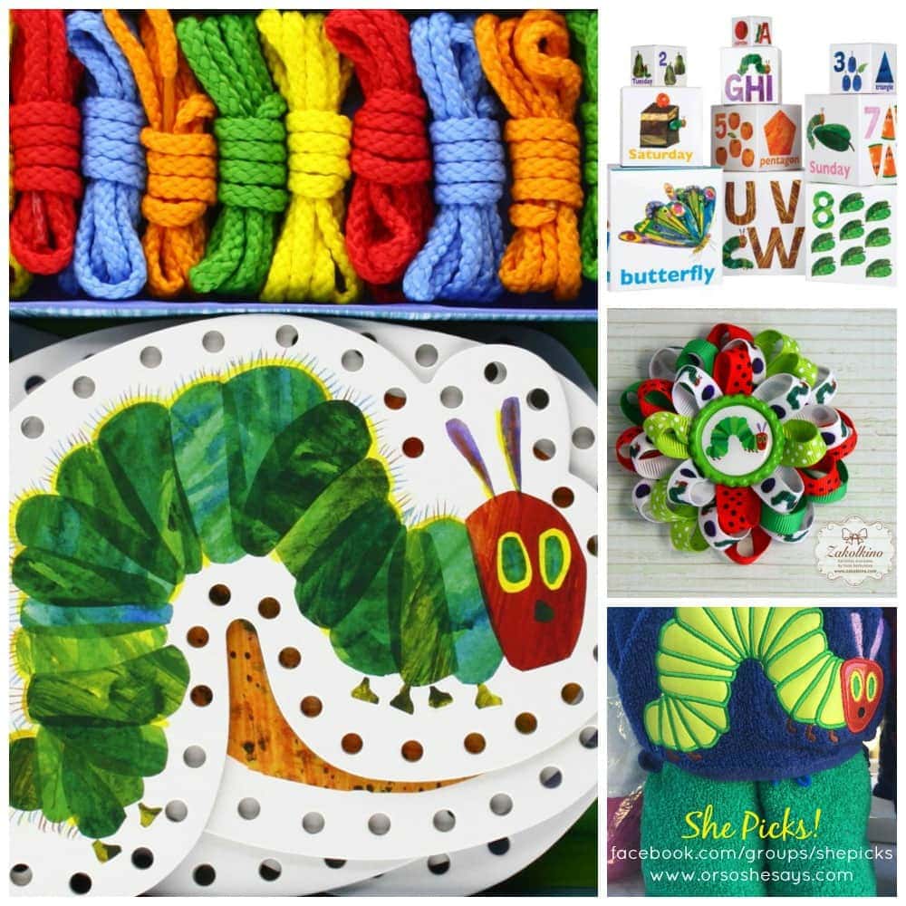 These are all ADORABLE finds!! The Very Hungry Caterpillar Picks ~ She Picks! www.orsoshesays.com