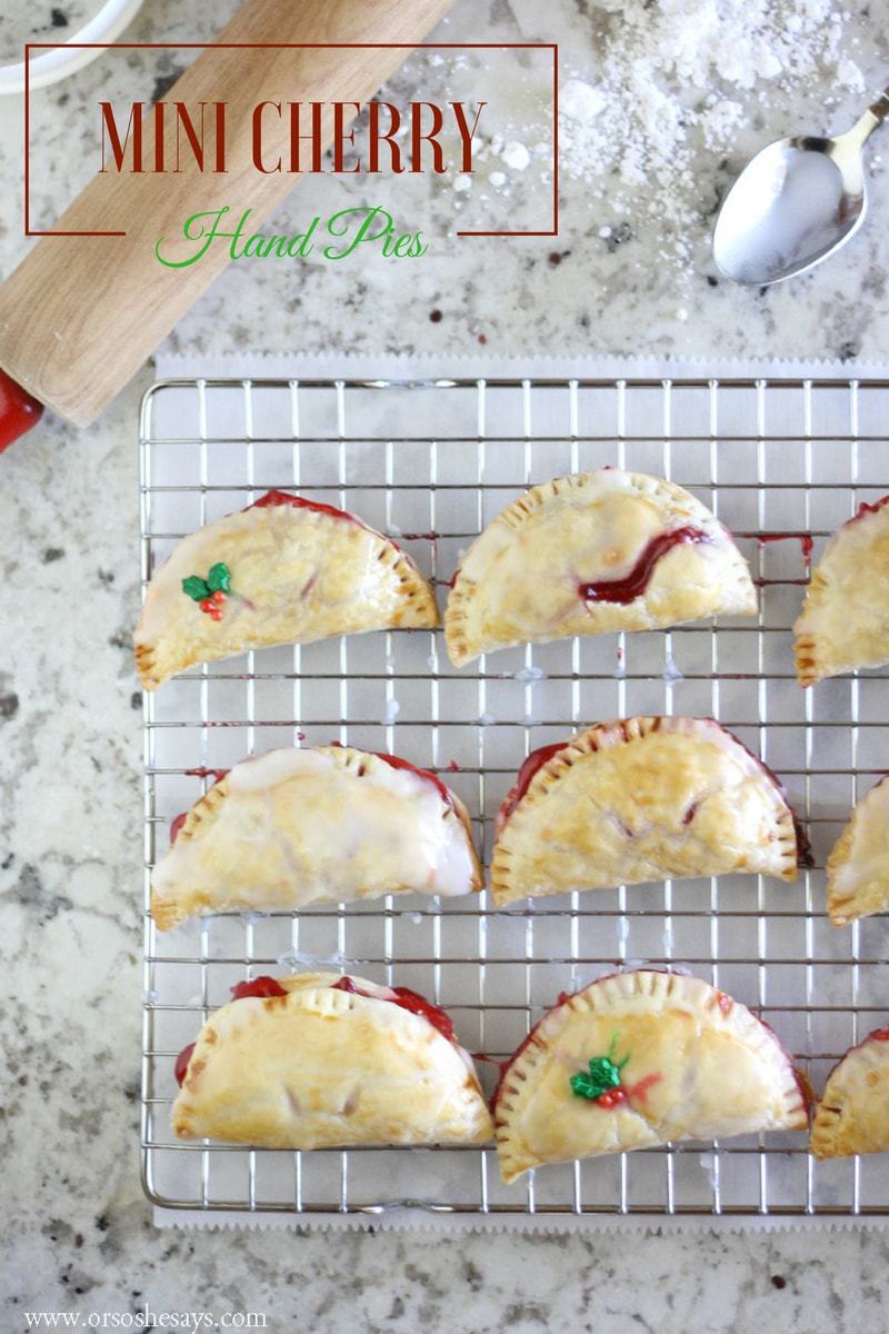 Who wouldn't love a personal, mini cherry pie?! This dessert is perfect for any holiday gathering. Plus they are so easy to make, the kids can help!