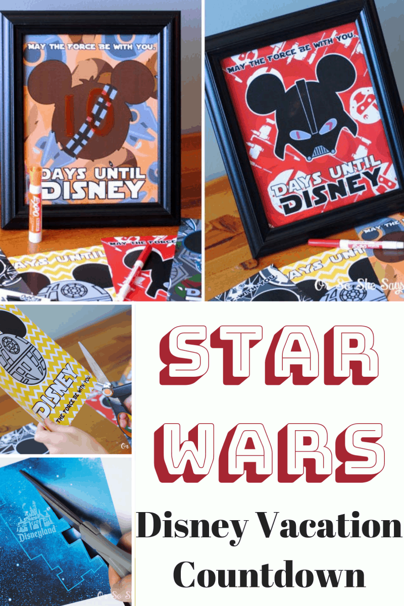 Lots of fun ways to present a Disneyland vacation to your Star Wars fan! A Star Wars Disney Vacation game included too! #starwars #disneyland 