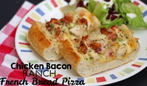 This French Bread pizza will save you at dinnertime! It comes together in a flash with only a handful of ingredients--and if you're like us, the ingredients are ones that you likely already have on hand.