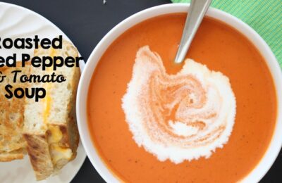 Think of this recipe as tomato soup's older, more sophisticated brother. The roasted red peppers in this tomato soup really give it an amazing flavor! Get the recipe at www.orsoshesays.com today.