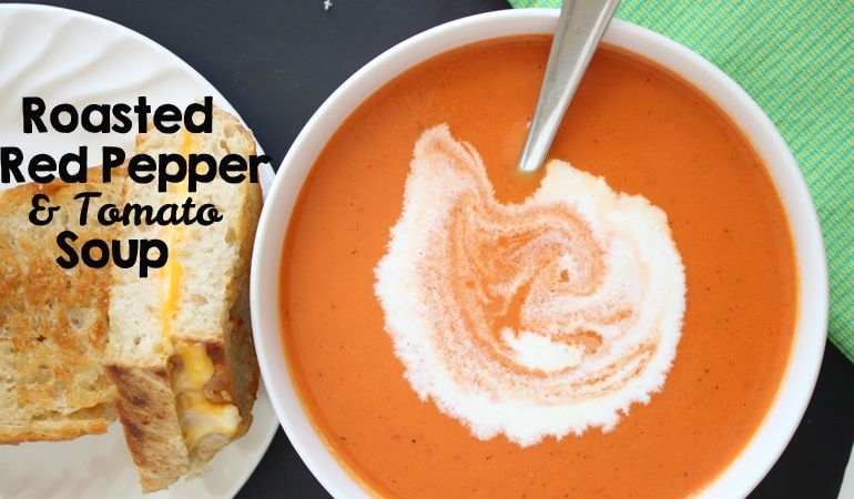 Think of this recipe as tomato soup's older, more sophisticated brother. The roasted red peppers in this tomato soup really give it an amazing flavor! Get the recipe at www.orsoshesays.com today.