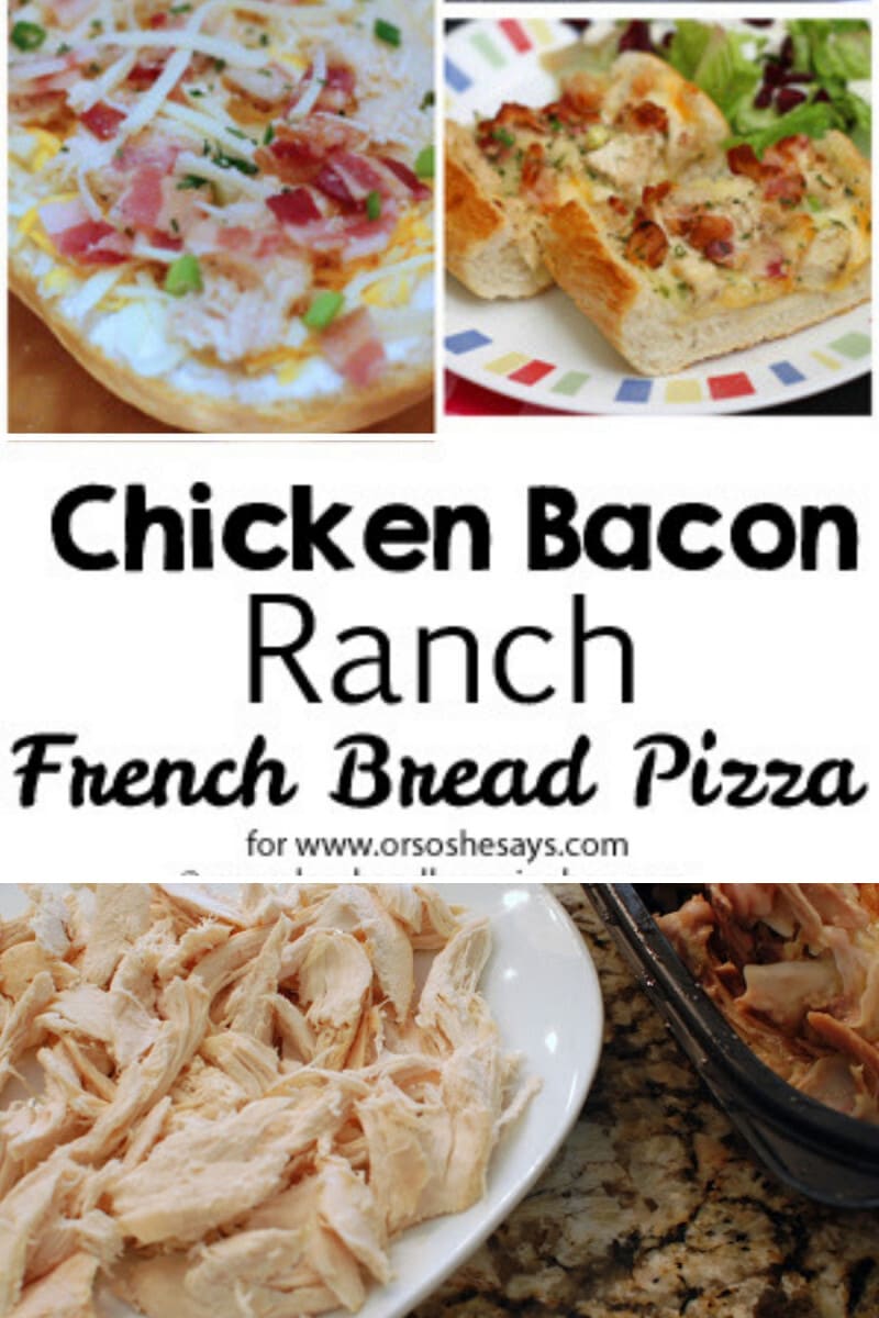 Chicken Bacon Ranch French Bread Pizza (she Leesh & Lu)