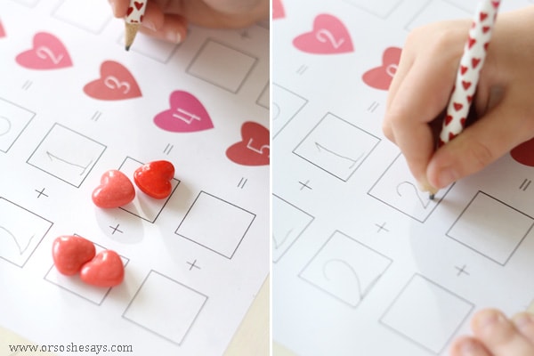 Help your early learners practice their math skills with this free printable cupid counting page.