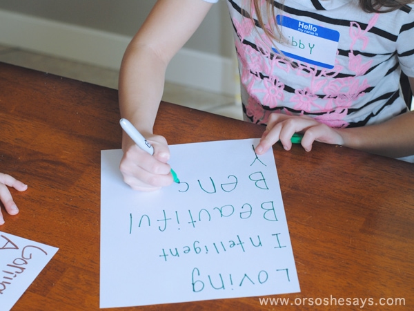 Adelle has a family night lesson with a bit of a name game in it to help everyone understand the importance of taking pride in heritage and in one's relation to God.