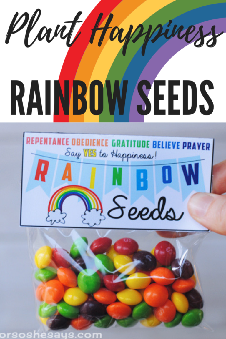Plant Happiness with Rainbow Seeds Family Night Lesson and Treat