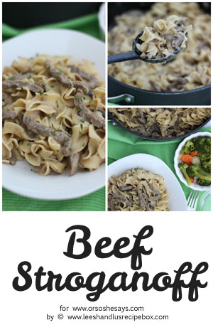 Did you grow up with a certain boxed version of this comfort food? Well, check out Leesh & Lu's lighter take on beef stroganoff that's ready in 20 minutes! Get the recipe on www.orsoshesays.com today.