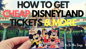 How to get CHEAP Disneyland tickets and more, today on the blog! www.orsoshesays.com