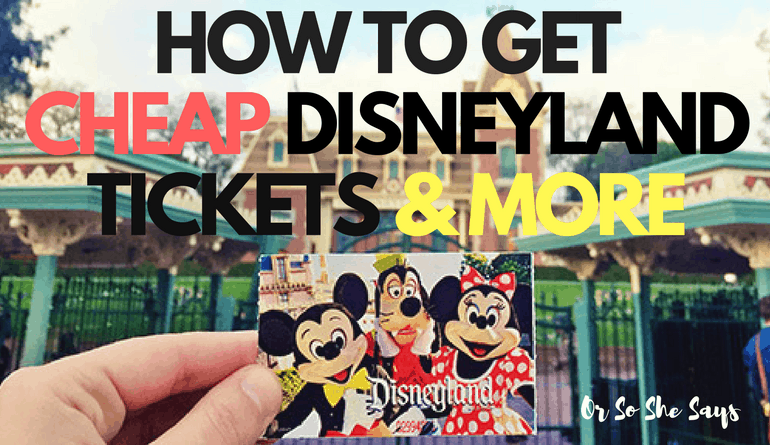 Cheap Disneyland Tickets