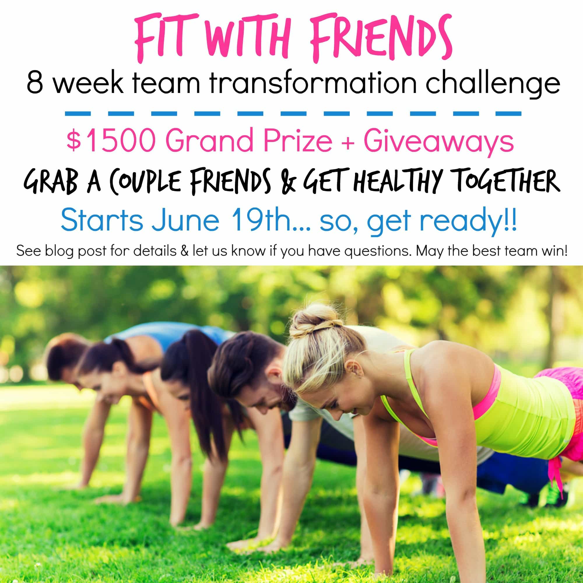 Grab a couple friends and join us, June 19th, for a TEAM health challenge! Your team can win $1500 bucks and everyone can win a stronger, healthier body! 