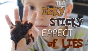Teach your family about dishonesty in a way that will STICK with them for a long time! Get all the lesson info about the effect of lies on www.orsoshesays.com today.