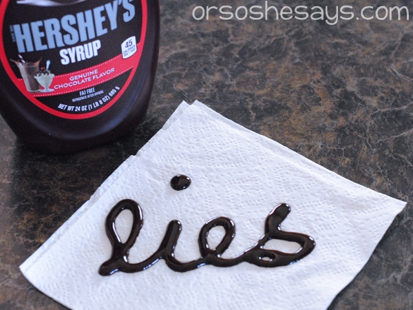 Today's messy Family Night Lesson is all about Icky Sticky Lies. Combine a fun and sweet object lesson with a few hard truths about the ugly effects of lies. Teach your family about dishonesty in a way that will STICK with them for a long time! Get all the lesson info at www.orsoshesays.com.