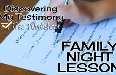 This family night lesson will help you uncover the testimony already growing inside each of your children's hearts. It is empowering and important for them to know that they do have a testimony! Get all the info on the the blog today: www.orsoshesays.com.