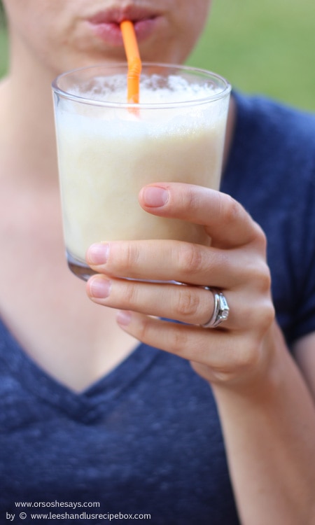 We've got a great, no-added-sugar recipe for Orange Julius today on the blog! Enjoy a refreshing drink in the heat of summer and feel good about offering it to the kids! www.orsoshesays.com